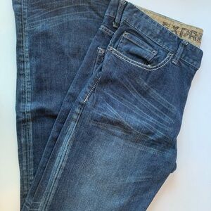 Express Men's Dark Blue Straight Jeans